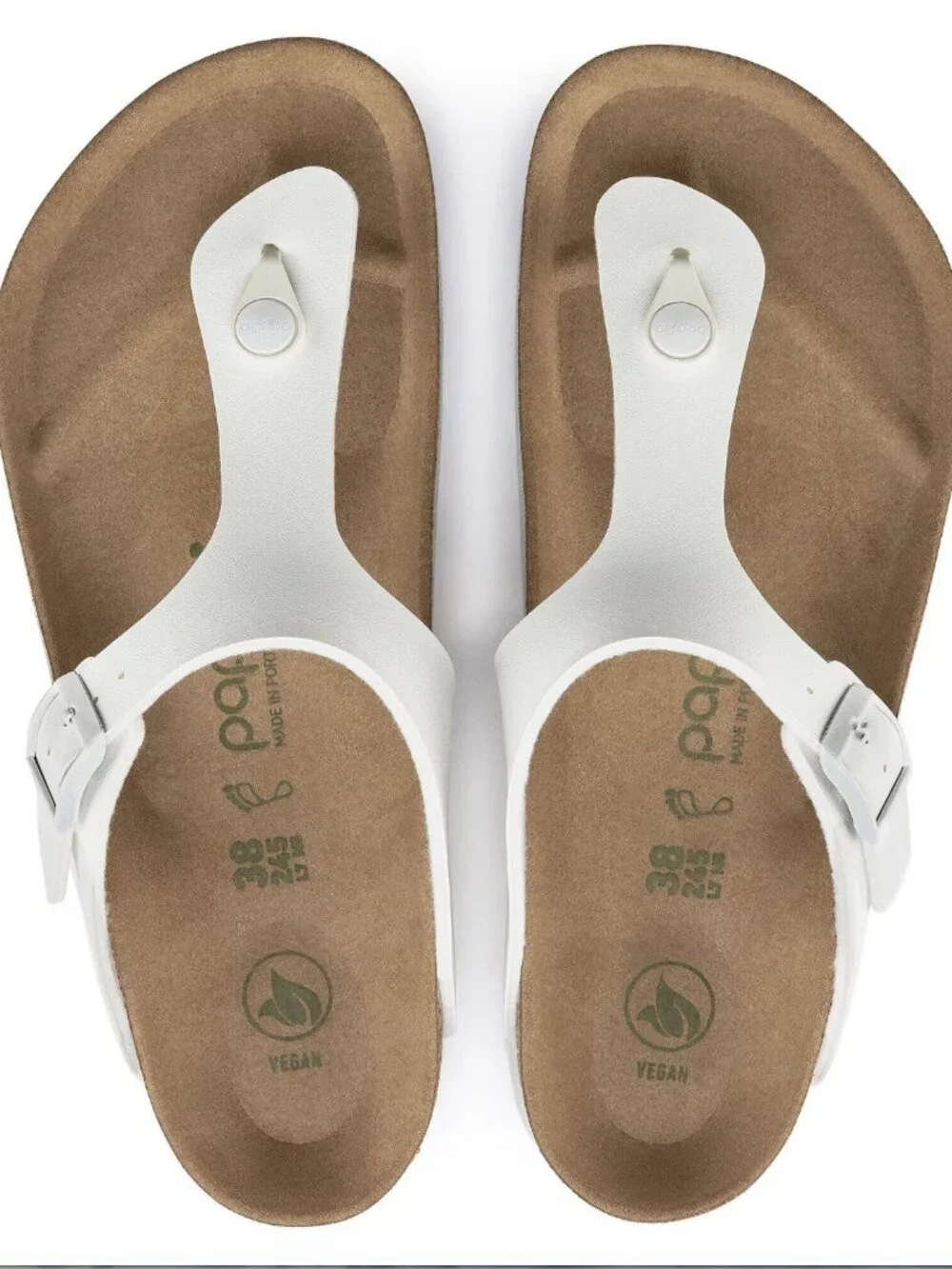 Birkenstock Gizeh Platform Vegan Sandals – White – Size EU 38 (US 7–7.5) - Picture 13 of 15